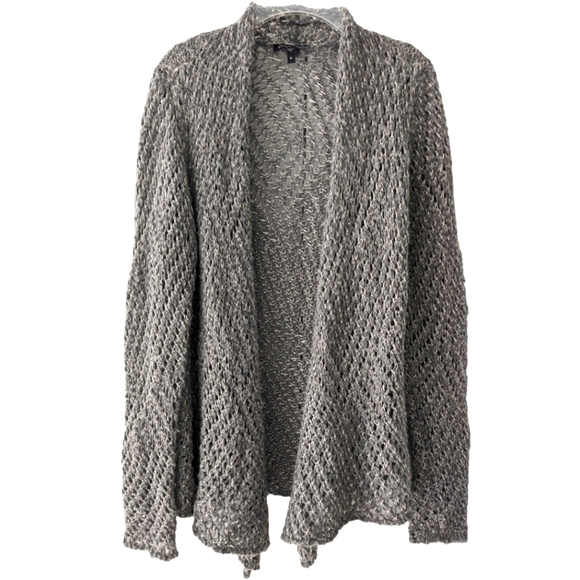 Eileen Fisher Sweaters - Eileen Fisher Open Weave Wool and Alpaca Blend Cardigan Gray Size Medium